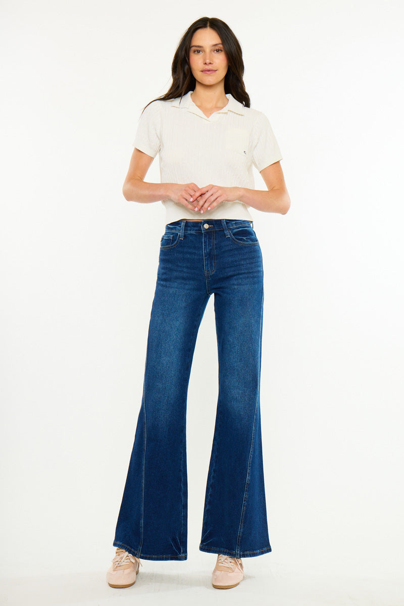 Women's High Rise Flare Jeans - Ava