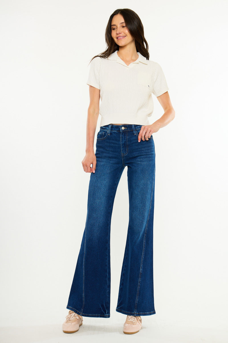 Women's High Rise Flare Jeans - Ava