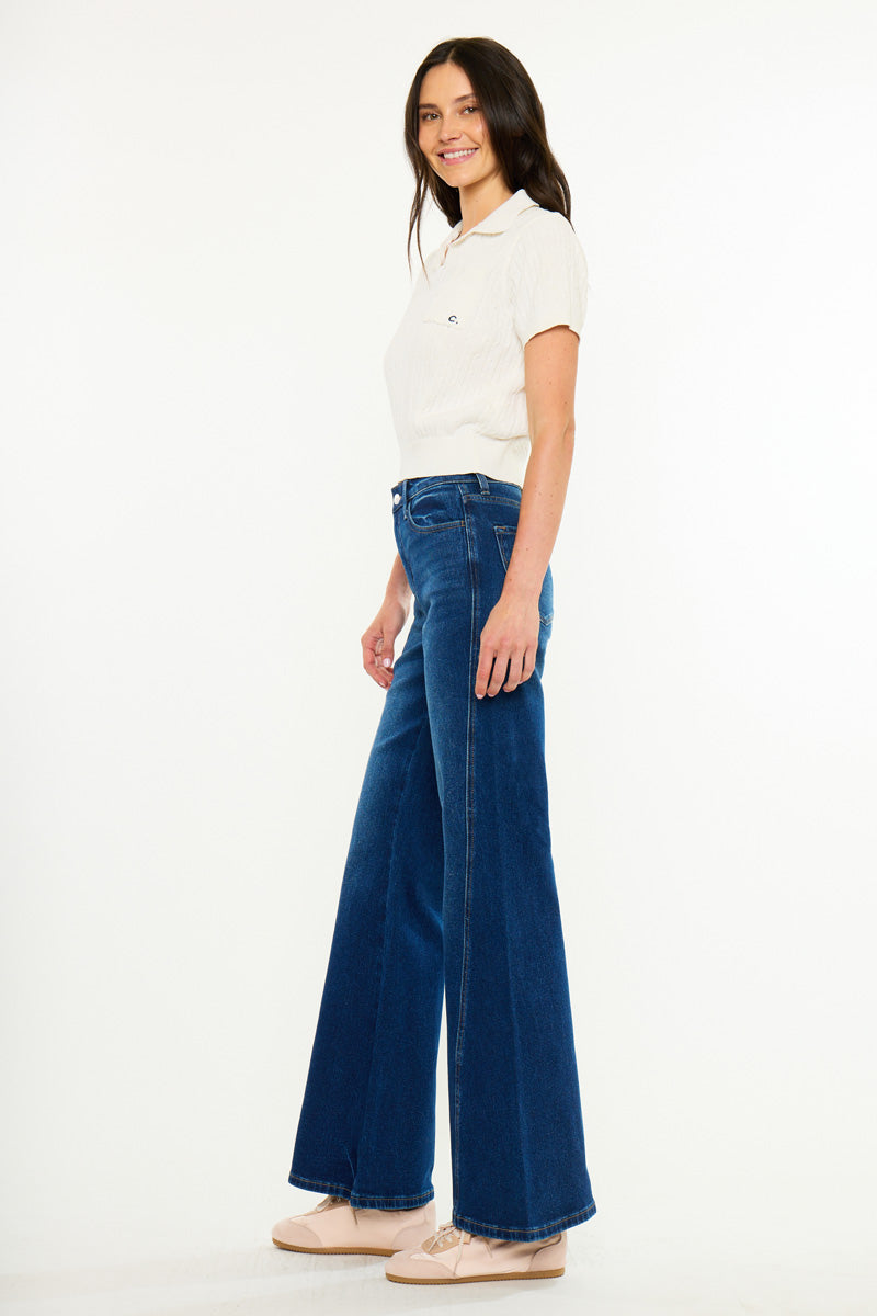 Women's High Rise Flare Jeans - Ava
