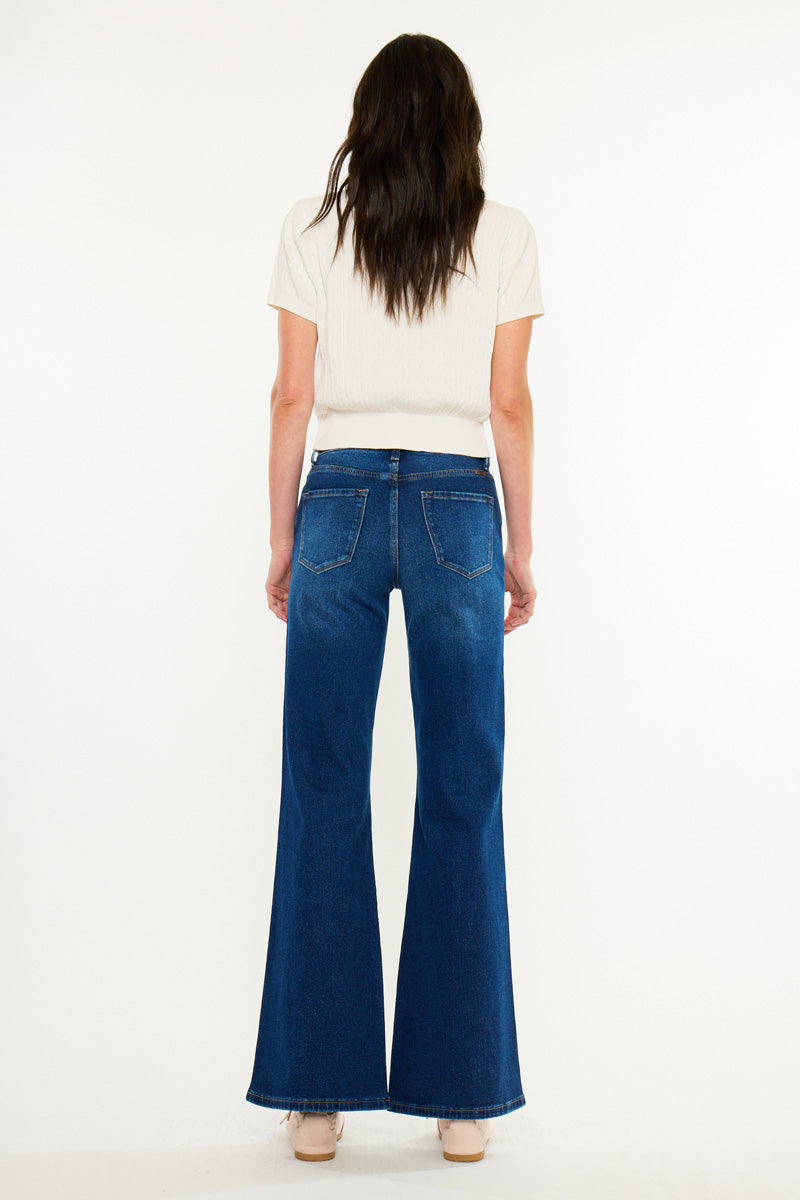 Women's High Rise Flare Jeans - Ava