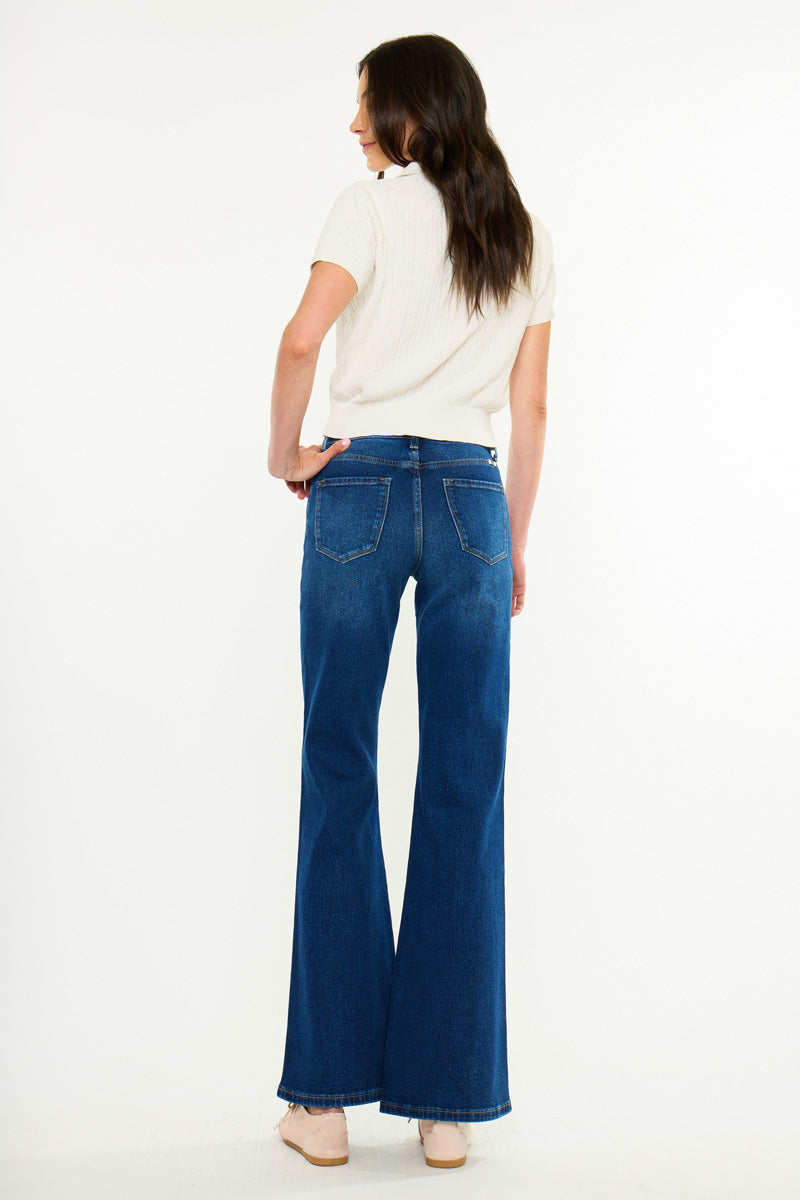 Women's High Rise Flare Jeans - Ava