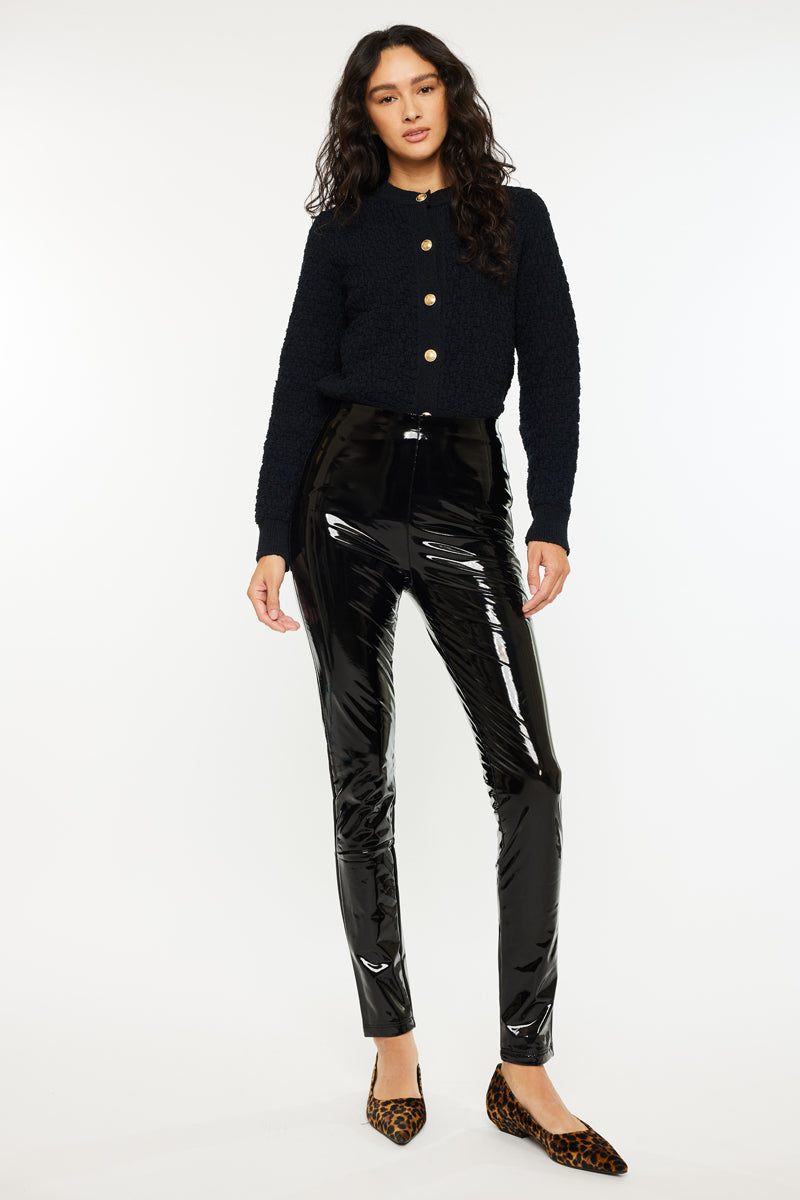 Women's Skinny Faux Leather Leggings - Bellini