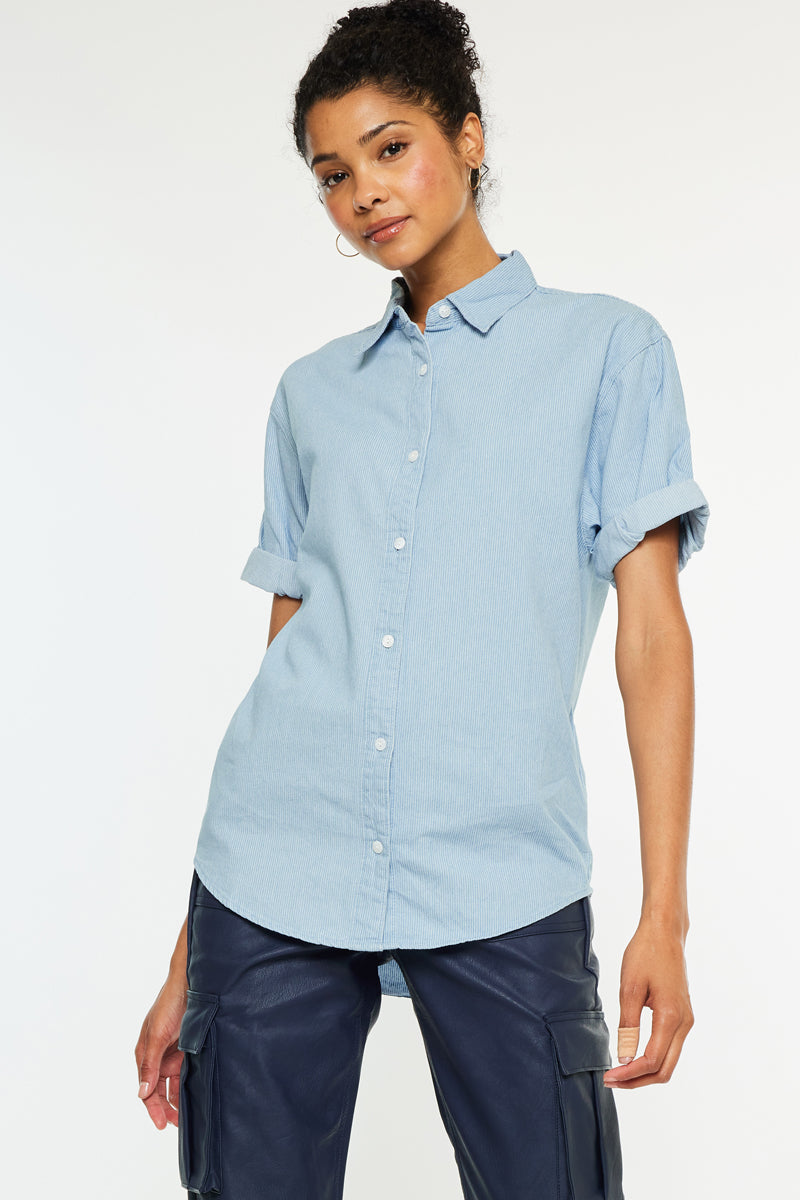 Women's Loose Fit Denim Shirt - Cameron