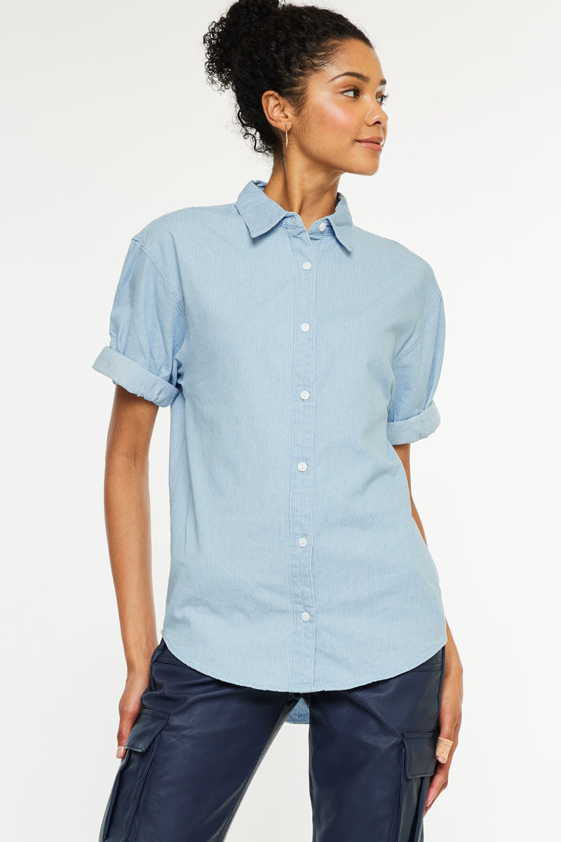 Women's Loose Fit Denim Shirt - Cameron