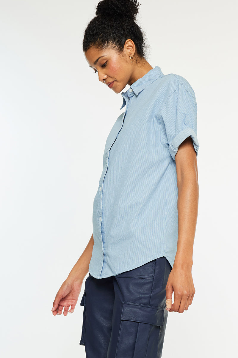 Women's Loose Fit Denim Shirt - Cameron