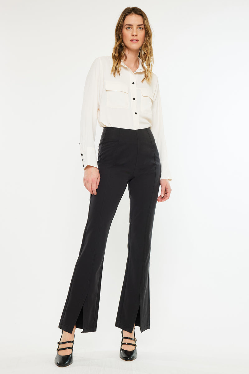Women's Ultra High Rise Flare Satin Jeans - Brenda