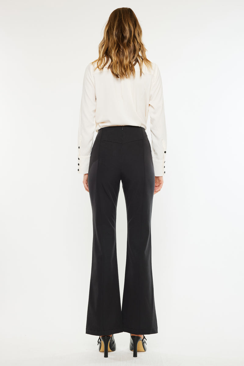 Women's Ultra High Rise Flare Satin Jeans - Brenda