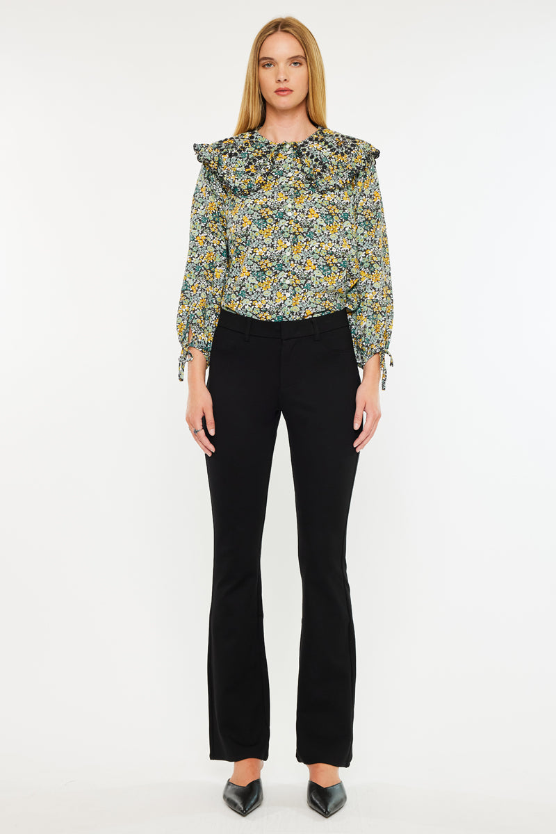 Women's Mid Rise Ponte Bootcut Jeans - Ally