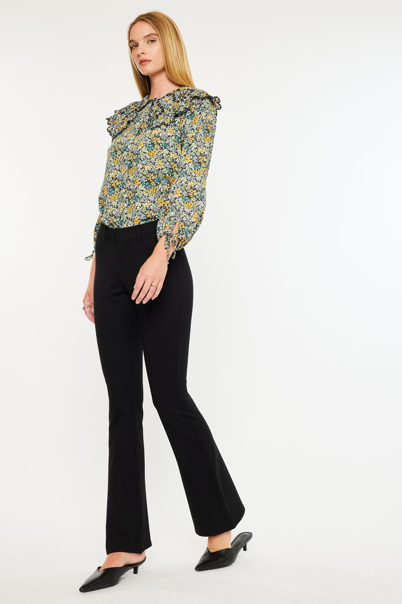 Women's Mid Rise Ponte Bootcut Jeans - Ally