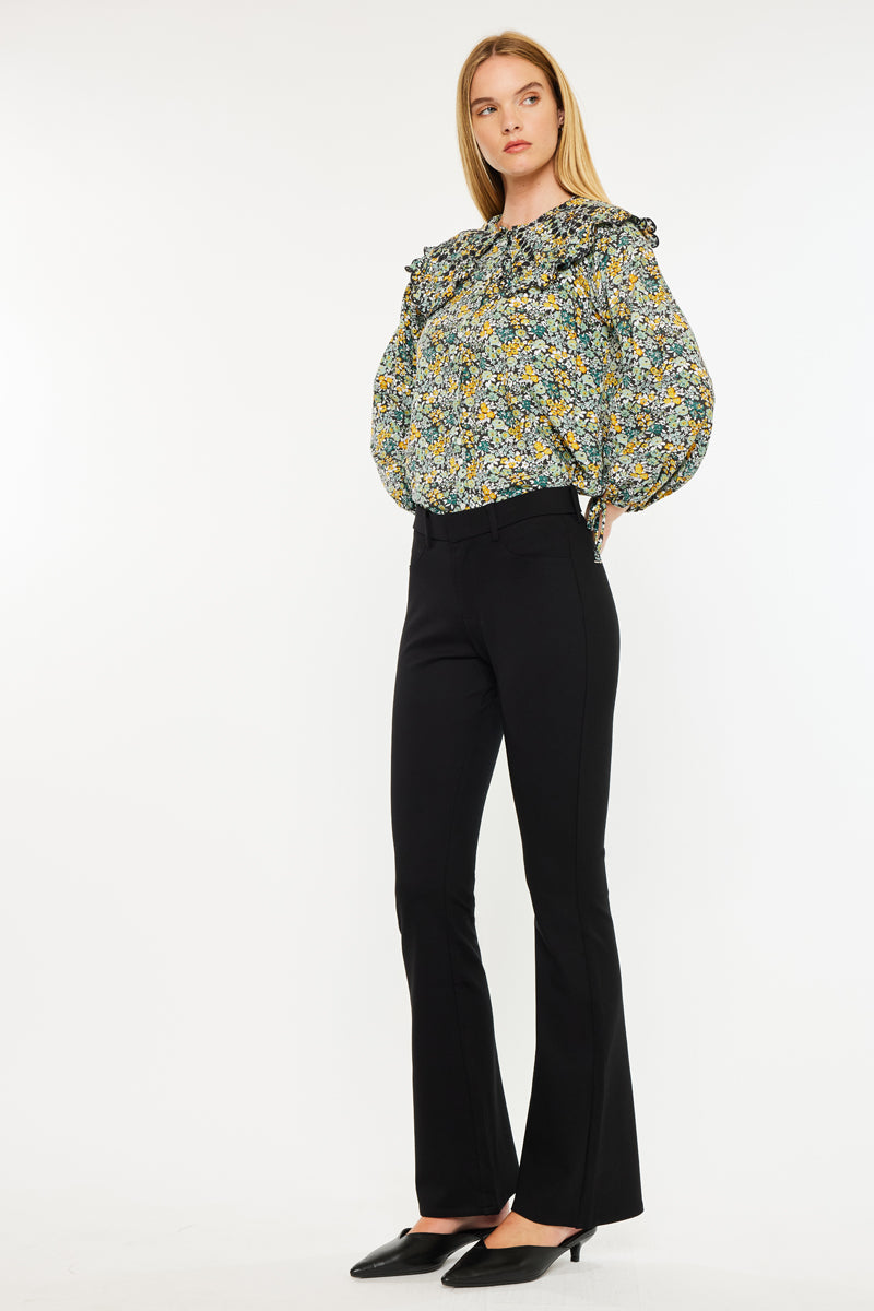Women's Mid Rise Ponte Bootcut Jeans - Ally