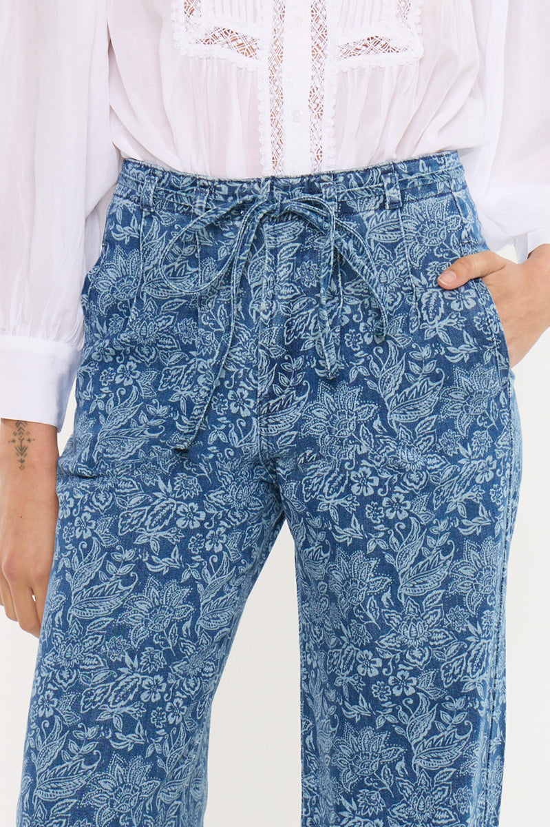 Women's High Rise Wide Leg Jeans - Carmelia