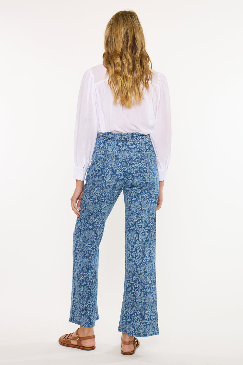 Women's High Rise Wide Leg Jeans - Carmelia