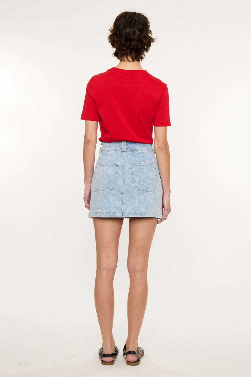Women's Mid Rise Mini Denim Skirt - Aria