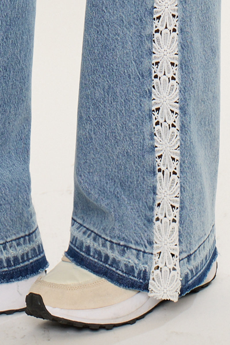 Women's High Rise Wide Leg Jeans - Carollyn