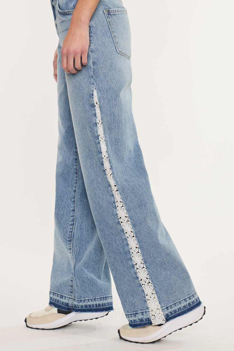 Women's High Rise Wide Leg Jeans - Carollyn
