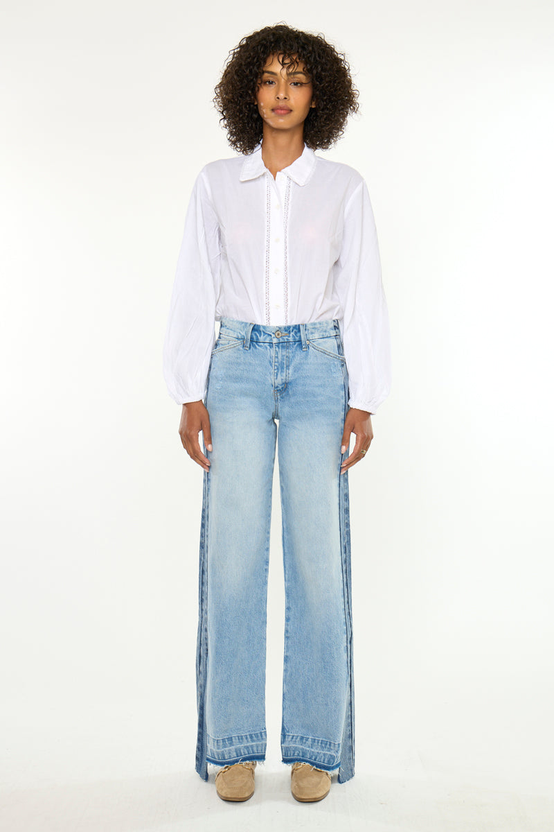 Women's High Rise Wide Leg Jeans - Bethell