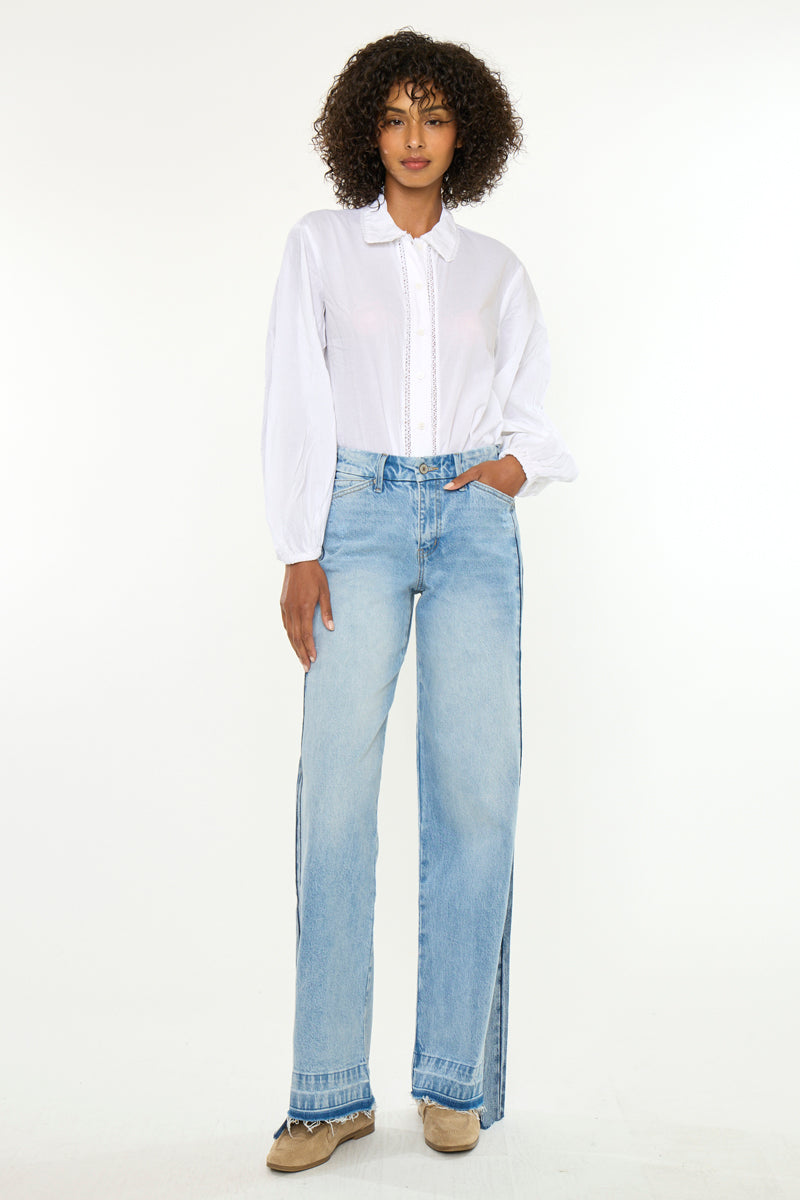 Women's High Rise Wide Leg Jeans - Bethell