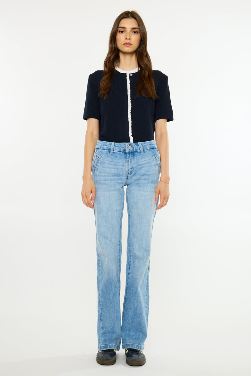 Women's Low Rise Bootcut Jeans - Azalea