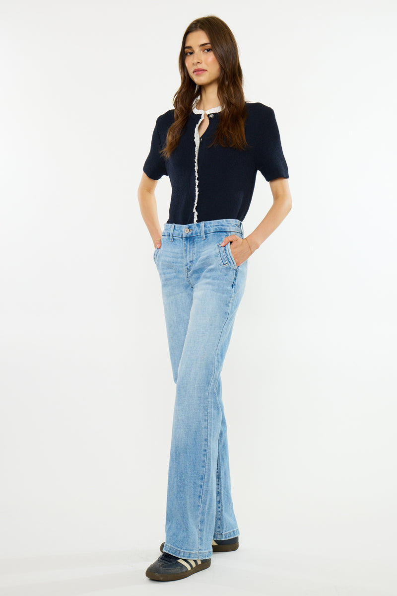 Women's Low Rise Bootcut Jeans - Azalea