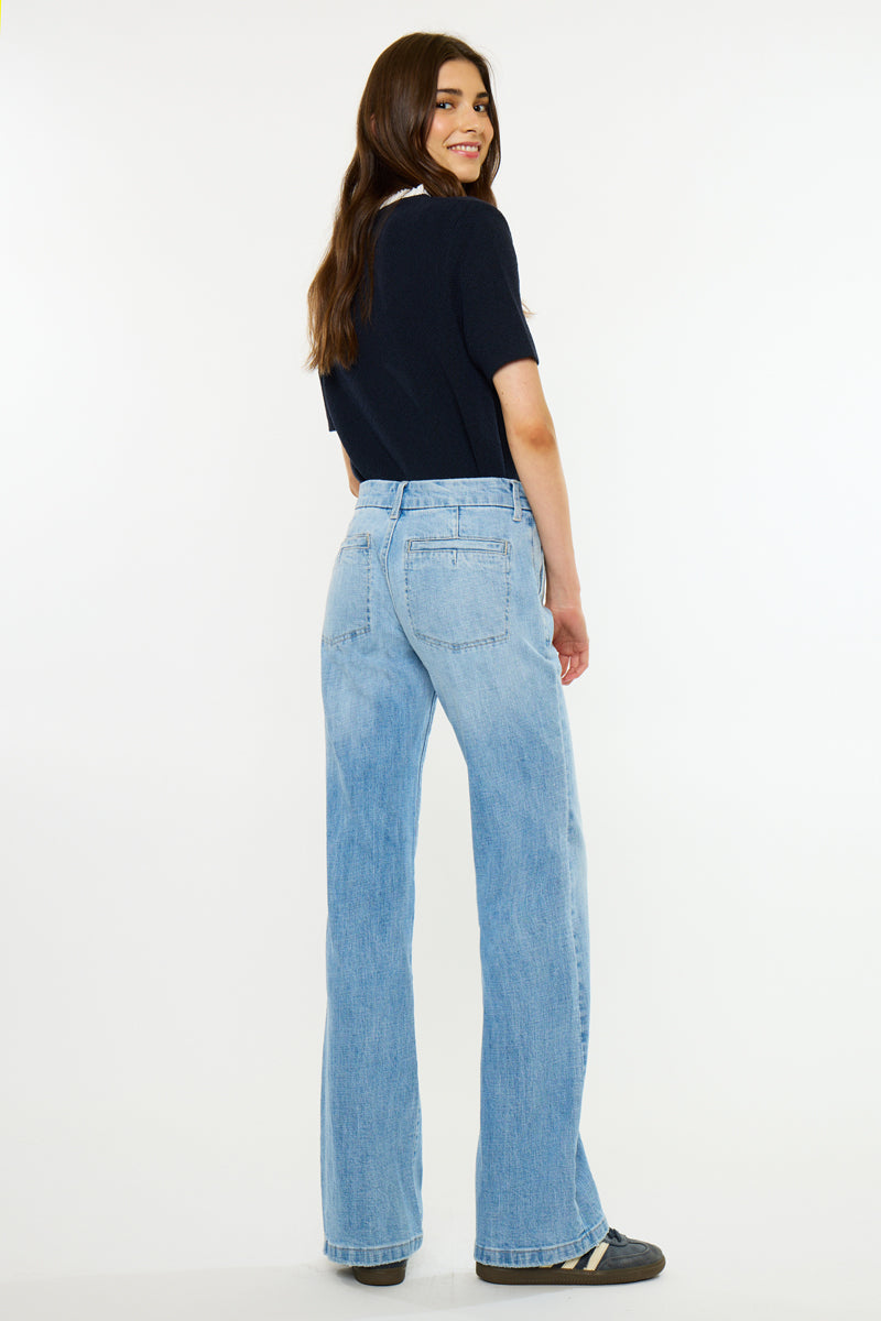 Women's Low Rise Bootcut Jeans - Azalea