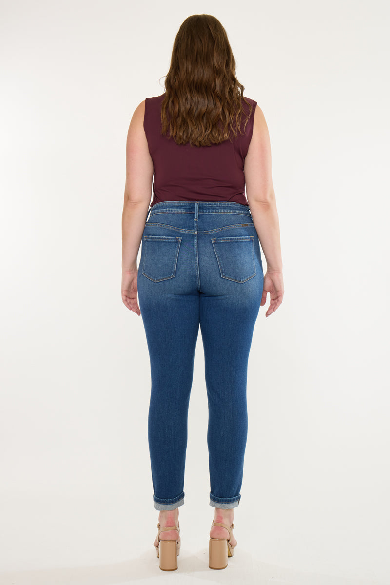 Women's Plus Size High Rise Ankle Skinny Jeans - Carly