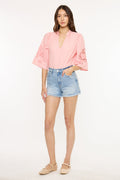 Women's High Rise Mom Denim Shorts - Betsy