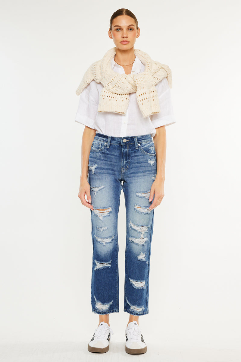 Women's High Rise Slim Straight Jeans - Ashland