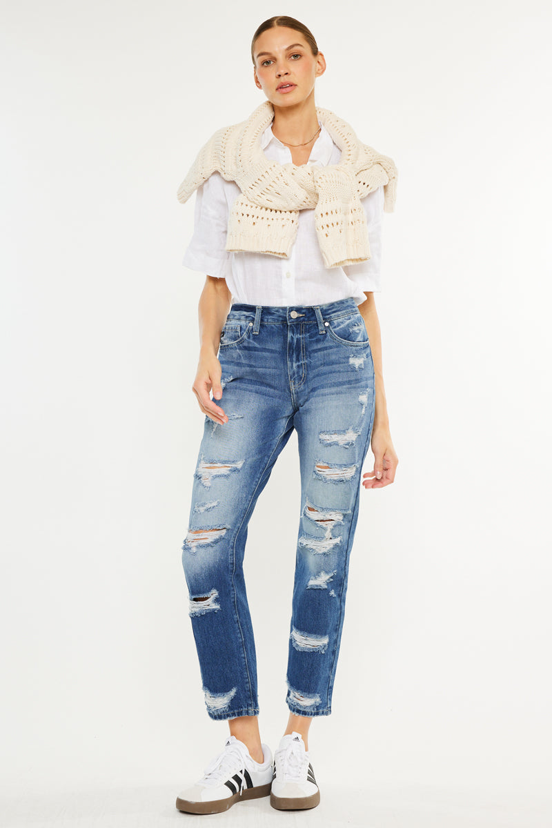 Women's High Rise Slim Straight Jeans - Ashland
