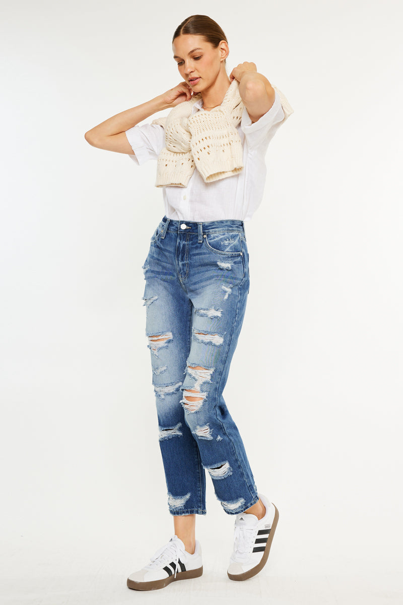 Women's High Rise Slim Straight Jeans - Ashland