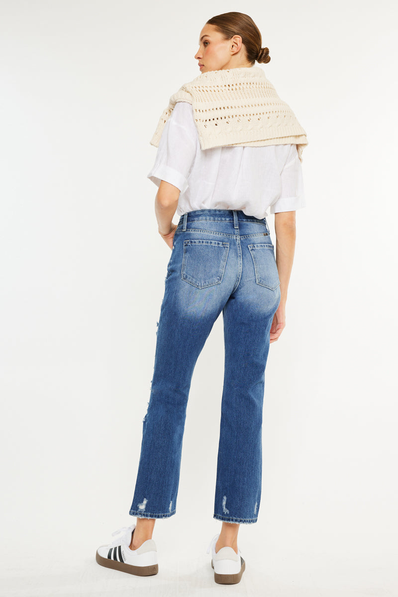 Women's High Rise Slim Straight Jeans - Ashland