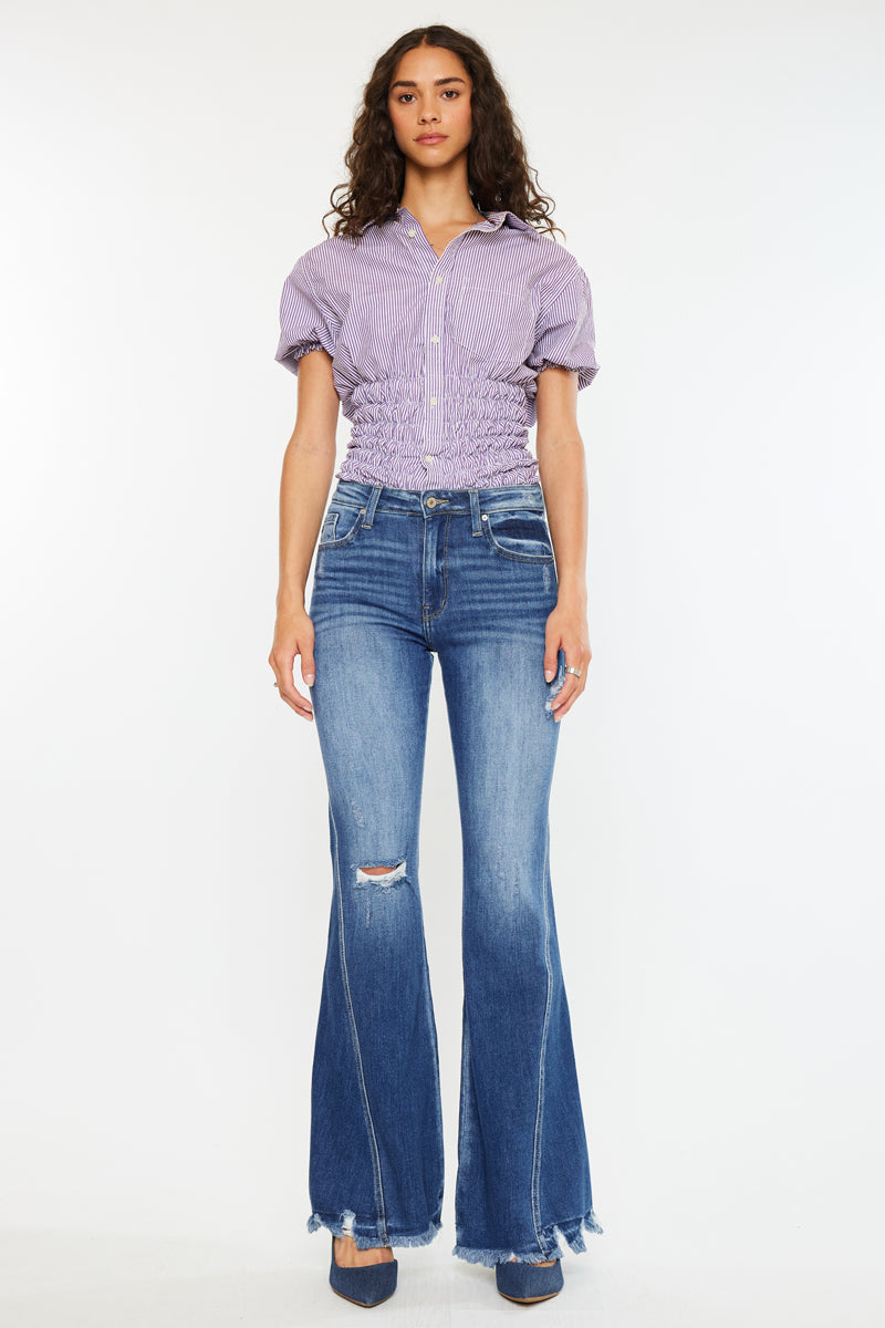Women's High Rise Super Flare Jeans - Bali