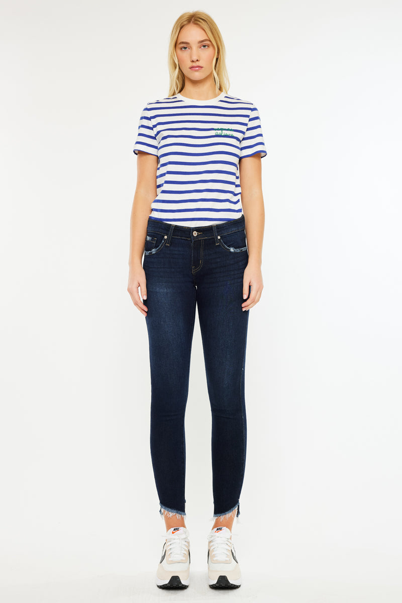 Women's Low Rise Ankle Skinny Jeans - Alexa