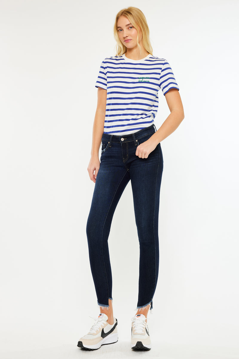 Women's Low Rise Ankle Skinny Jeans - Alexa