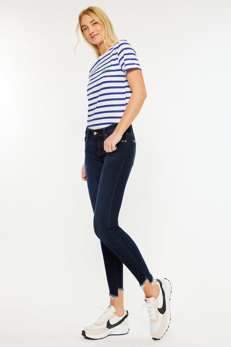 Women's Low Rise Ankle Skinny Jeans - Alexa
