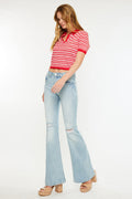Women's High Rise Flare Jeans - Abigail