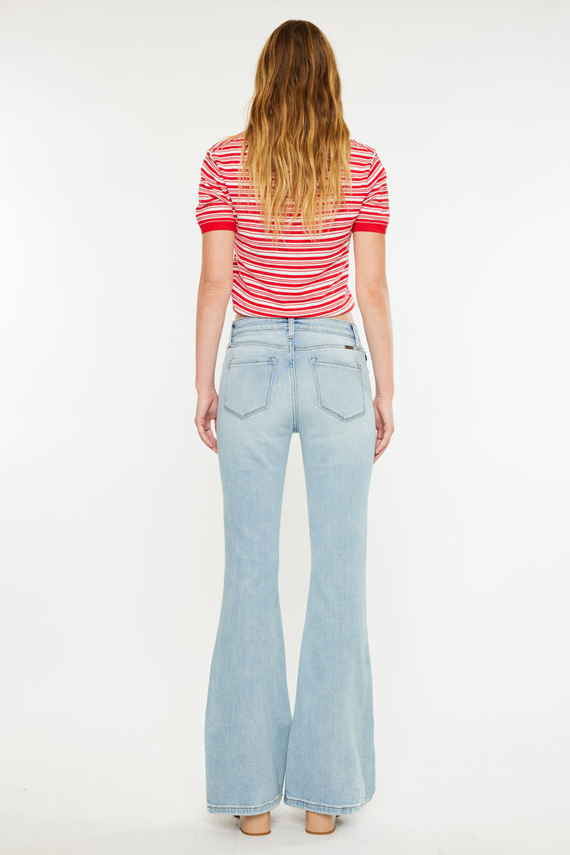 Women's High Rise Flare Jeans - Abigail