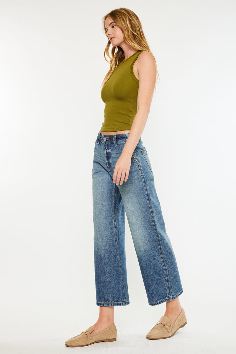 Women's Mid Rise Barrel Jeans - Bells