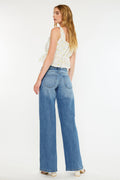 Women's Mid Rise Wide Leg Jeans - Bram