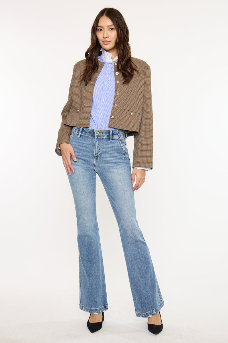 Women's High Rise Flare Jeans - Bailey