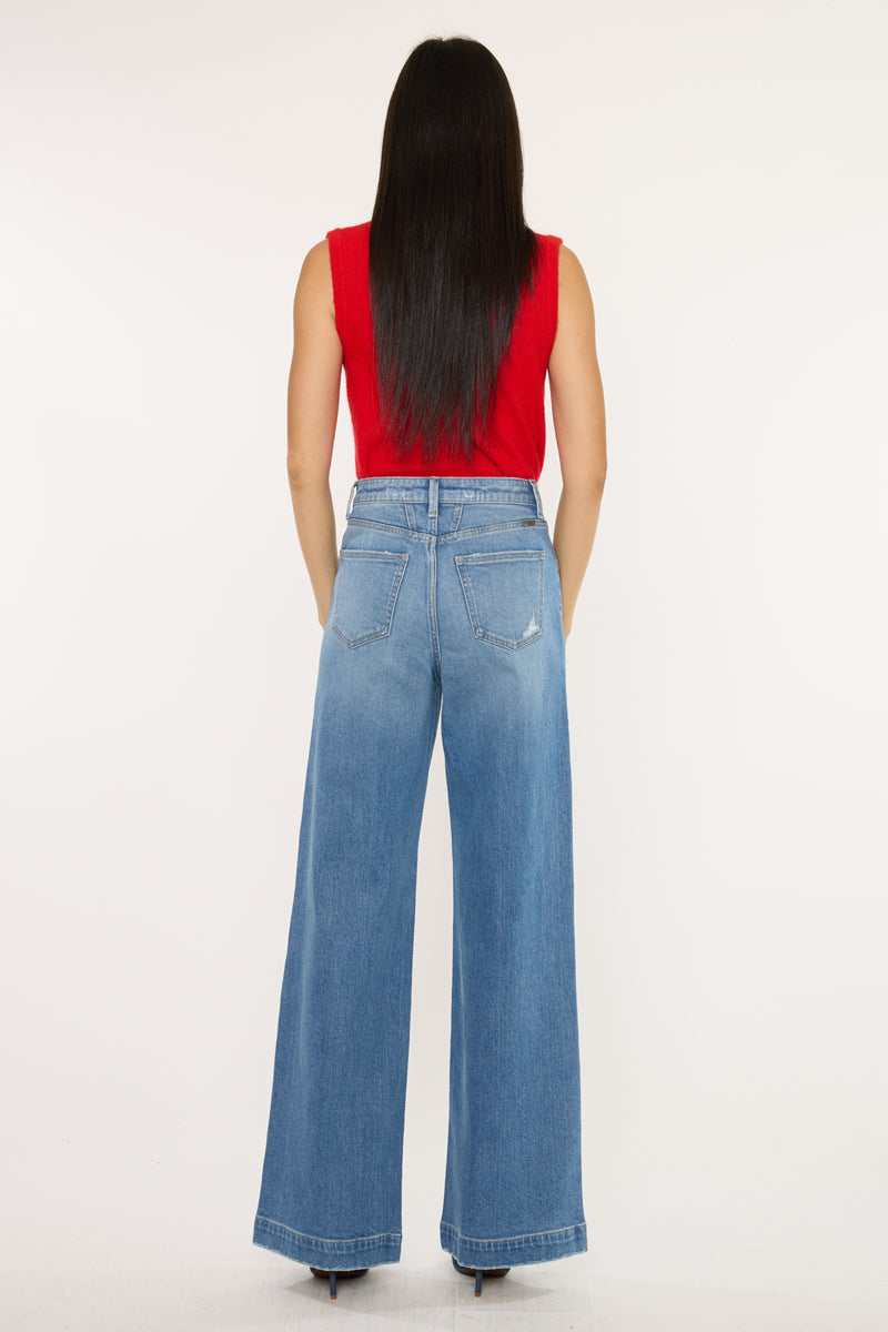 Women's Ultra High Rise Wide Leg Jeans - Becca