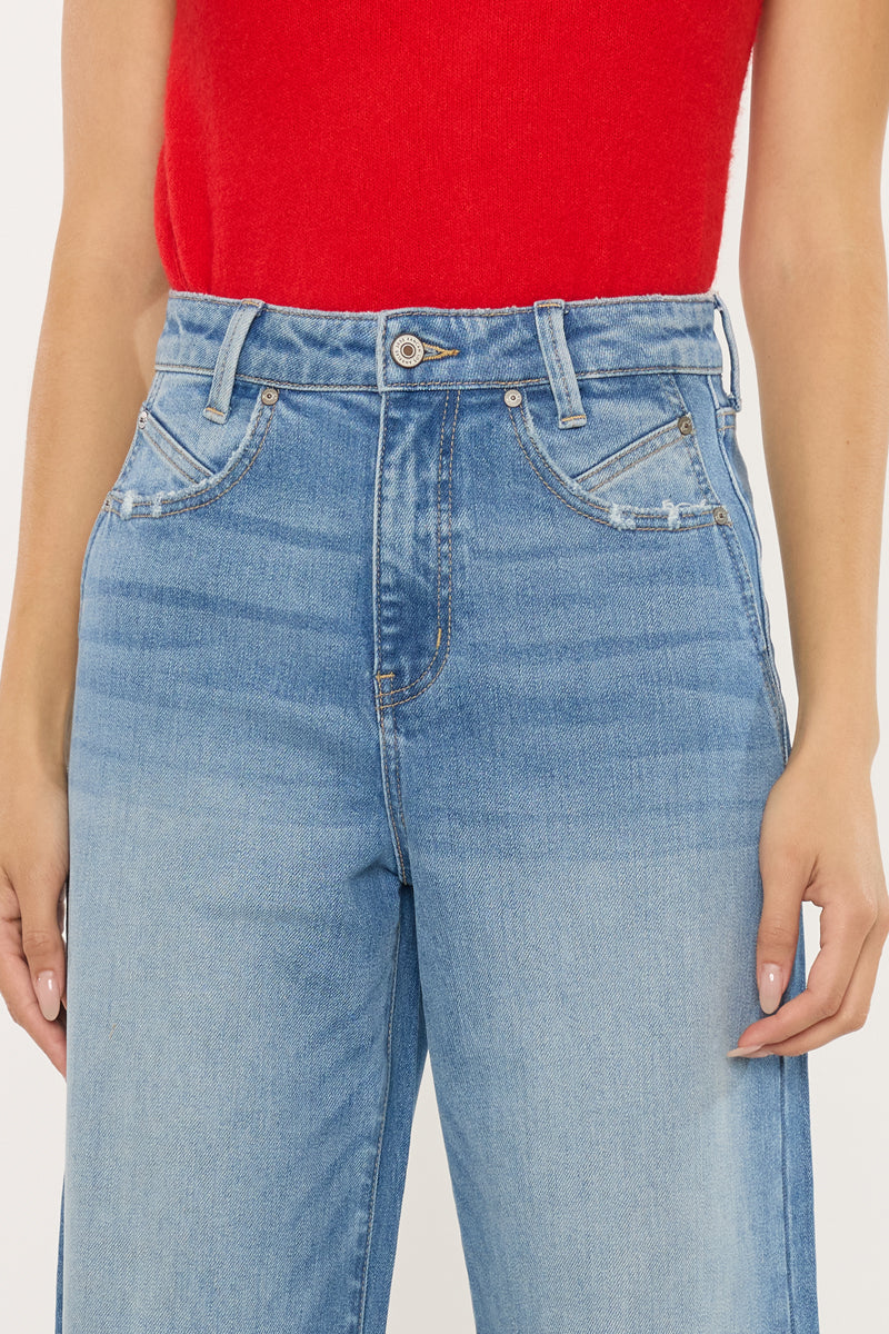 Women's Ultra High Rise Wide Leg Jeans - Becca