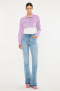 Women's High Rise Flare Jeans - Aimmes