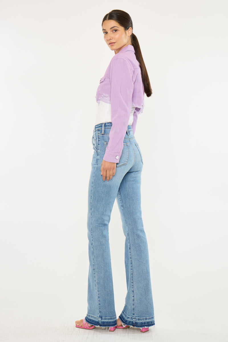 Women's High Rise Flare Jeans - Aimmes