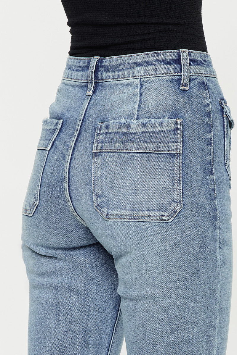 Women's High Rise Bootcut Jeans - Carrie