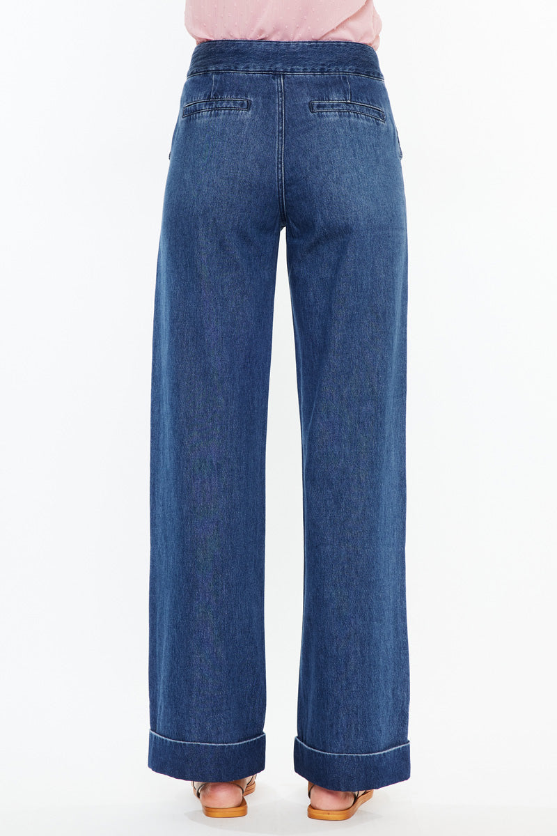 Women's High Rise Wide Leg Jeans - Adore
