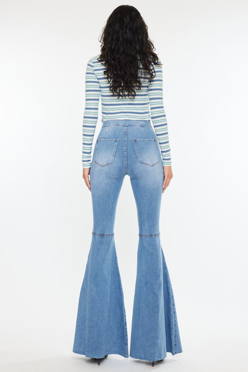 Women's High Rise Super Flare Jeans - Beverly