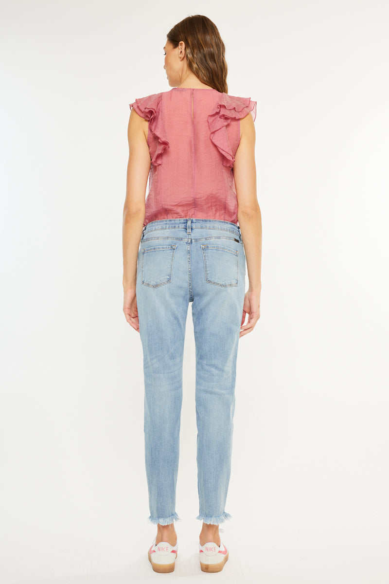 Women's Mid Rise Ankle Skinny Jeans - Augustina
