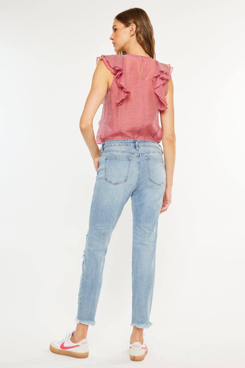 Women's Mid Rise Ankle Skinny Jeans - Augustina
