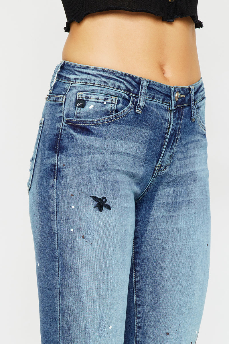 Women's Mid Rise Super Skinny Jeans - Allyson