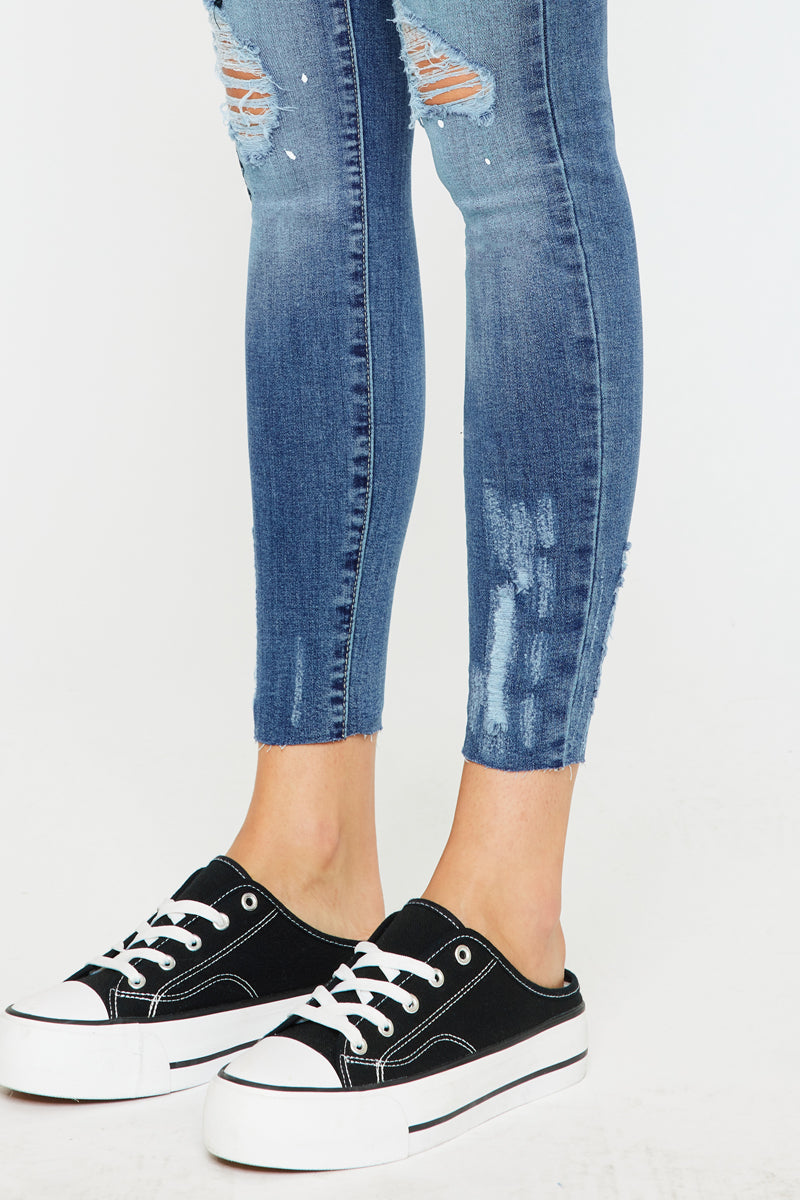 Women's Mid Rise Super Skinny Jeans - Allyson